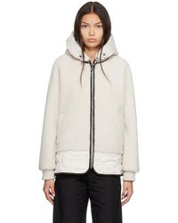 Army by Yves Salomon - Off- Paneled Shearling Jacket - Lyst