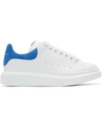 navy blue and white alexander mcqueen