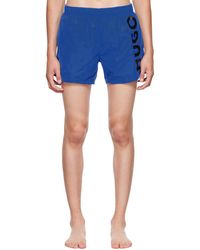 HUGO - Printed Swim Shorts - Lyst