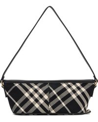 Burberry - ブラック チェック ミニ バッグ - Lyst