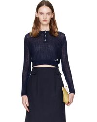 ShuShu/Tong - Lapel Knit Polo - Lyst