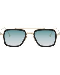 Dita Eyewear - Lunettes De Soleil Flight.006 Doré Et Noir Exclusives À Ssense - Lyst