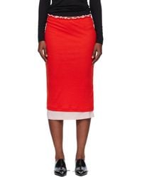 Jil Sander - Lightweight Wool Layered Midi Skirts Set - Lyst
