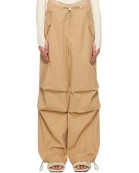 Dion Lee - Brown Elasticized Trousers - Lyst