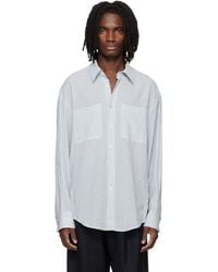 WOOYOUNGMI - Stripe Back Logo Shirt - Lyst