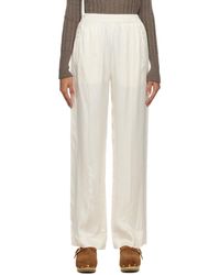 See By Chloé - Off-white Pinched Seams Lounge Pants - Lyst