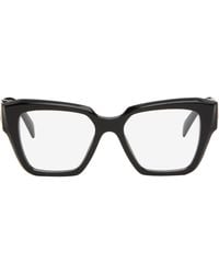 Prada - Symbole Rectangle Acetate Glasses - Lyst