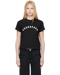Courreges - Black Ac Straight T-shirt - Lyst