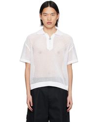 WOOYOUNGMI - Zip Placket Polo - Lyst