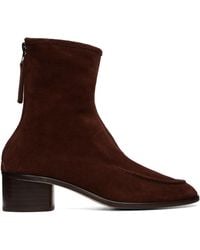 Hereu - Juliol Calf Suede Heeled Boots - Lyst