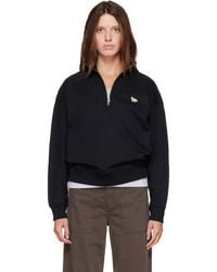 Maison Kitsuné - Baby Fox Half Zipped Sweatshirt - Lyst