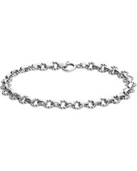 Ugo Cacciatori Silver Tiny Light Chain Cable Bracelet - Metallic