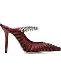 Jimmy Choo - Burgundy Bing 100 Heels - Lyst