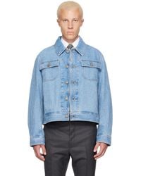 Thom Browne - Selvedge Backstrap Utility Denim Jacket - Lyst