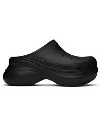 Balenciaga - X Crocs Platform-sole Rubber Mules - Lyst
