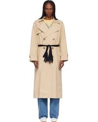 MM6 by Maison Margiela - Gloves Cotton Trench Coat - Lyst