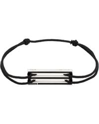 Le Gramme - ブラック Lacquered Cord 'Le 2.5G' ブレスレット - Lyst
