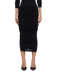 Wolford - Sheer Drape Midi Skirt - Lyst
