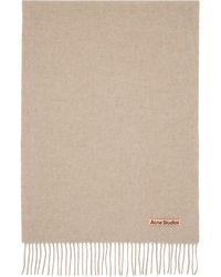 Acne Studios - Narrow Fringe Wool Scarf - Lyst