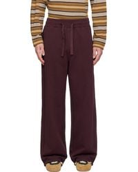 Sanderlak - Burgundy Drawstring Sweatpants - Lyst