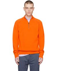 BOSS - Orange Half-zip Sweater - Lyst
