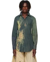 Jean Paul Gaultier - Ssense Exclusive Khaki & Mesh Printed Acid Water Shirt - Lyst