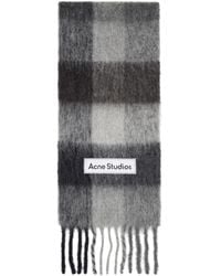 Acne Studios - Mohair Check Scarf - Lyst