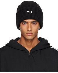 Y-3 - ブラック Classic ニット ビーニー - Lyst