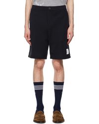 Thom Browne - Navy Zip-fly Shorts - Lyst