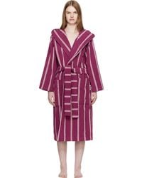 Tekla - Terry Hooded Bathrobe - Lyst