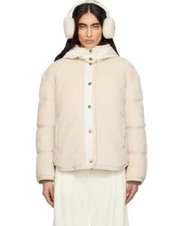 Moncler - Ciboulette Braided Trim Teddy Hooded Down Jacket - Lyst
