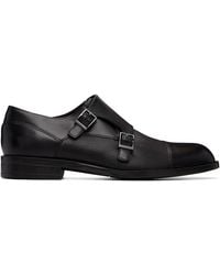 BOSS - Double Monk Leather Monkstraps - Lyst