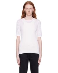 Totême - Toteme Off-white Thin T-shirt - Lyst