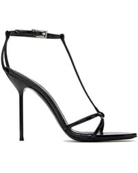 Paris Texas - Lidia T-Strap 105 Heeled Sandals - Lyst