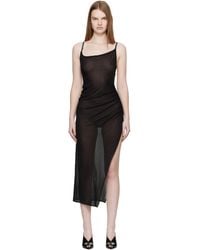 Mugler - Asymmetrical Buckled Strap Maxi Dress - Lyst