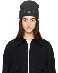 Maison Kitsuné - Fox Head Large Beanie - Lyst