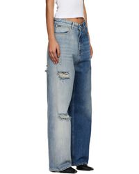 Vetements Fire Big Shape Jeans in Blue | Lyst