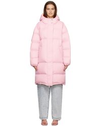 MSGM - Pink Oversized Puffer Coat - Lyst