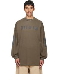 Fear Of God - Khaki Merch Long Sleeve T-Shirt - Lyst