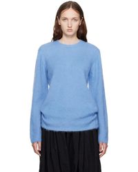 Comme des Garçons - Blue Crewneck Sweater - Lyst