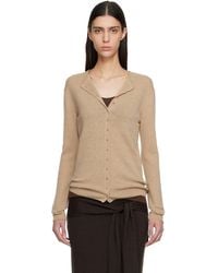 LE17SEPTEMBRE - Tan Anne Knit Cardigan - Lyst
