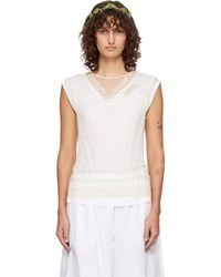 Simone Rocha - Layered Liquid Lace Trim T-Shirt - Lyst