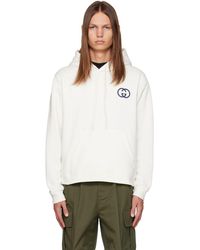 Gucci Off-white Oversized Lamb Hoodie for Men | Lyst