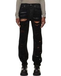 Rick Owens - Tower Fog Cut Jeans - Lyst