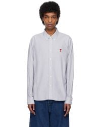 Ami Paris - Cotton Button-Down Ami De Coeur Shirt - Lyst