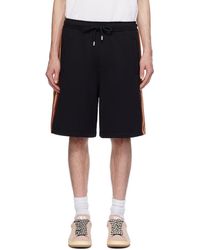 Lanvin - Black Side Curb Shorts - Lyst