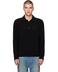 Amiri - Soft Rib Knit Polo - Lyst