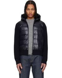 Moncler - Padded Wool Zip-Up Down Jacket - Lyst