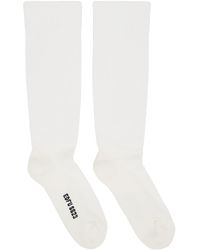 Rick Owens - White Knee High Socks - Lyst