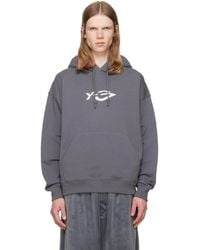 Y-3 - French Terry Liquid Logo Hoodie - Lyst